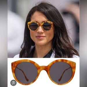 Illesteva Palm Beach Amber Sunglasses as seen on Meghan Markle